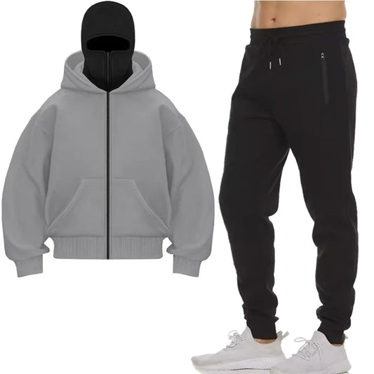 Hoodies Sets Men Clothing Fashion Autumn/Winter Designer Clothing Hooded Jacket + Pants Suit Jogging Sportswear Two-piece Suit